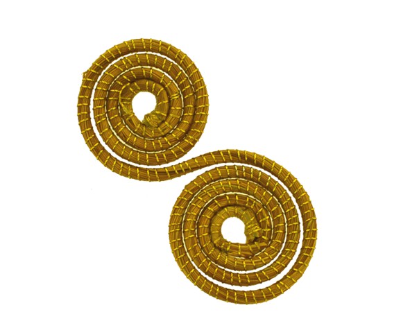 Infinito espiral capim dourado - 3.5 cm (5 peças) CD-38